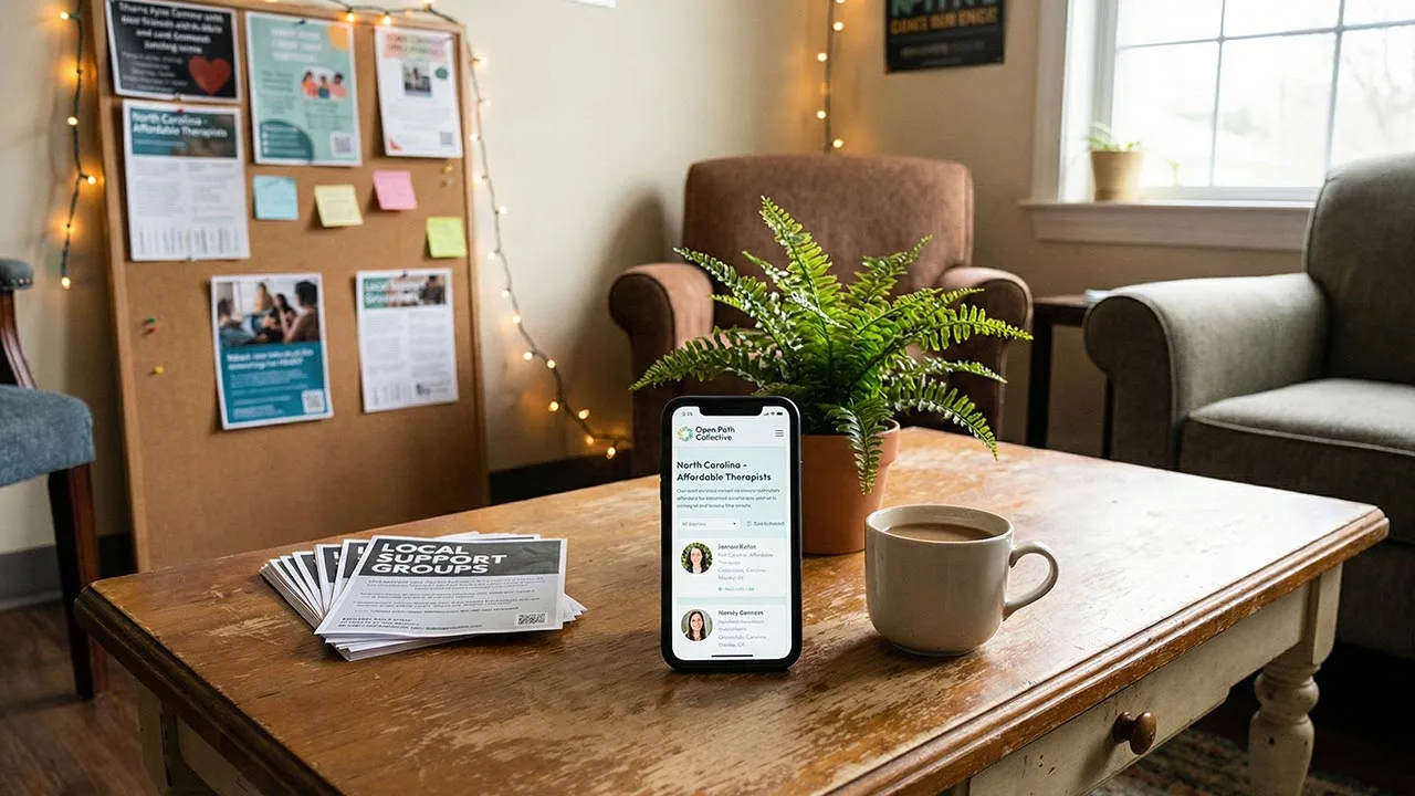 Community resources for affordable mental health care in North Carolina